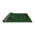thumbnail image 2 of Ahgly Company Indoor Square Abstract Emerald Green Contemporary Area Rugs, 4' Square, 2 of 4