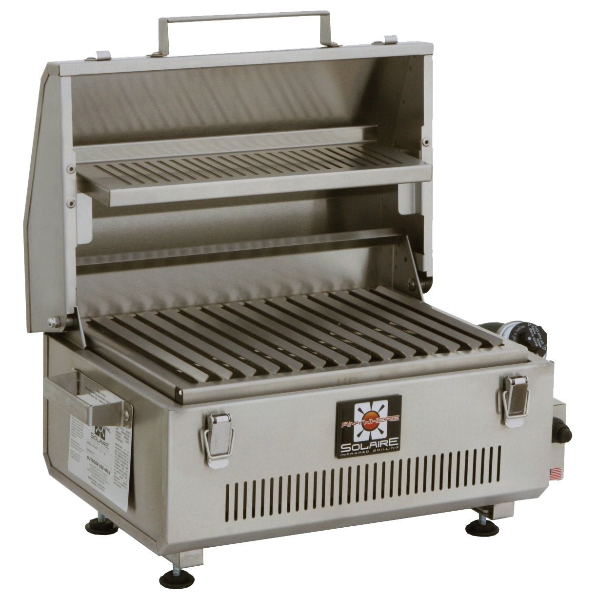 Solaire SOLIR17BWR Portable Infrared Propane Gas Grill with Warming