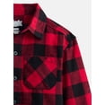 thumbnail image 2 of Wonder Nation Boys' Flannel Shirt with Long Sleeves, Sizes 4-18 & Husky, 2 of 3