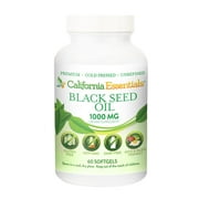 California Essentials Black Seed Oil Softgels - 1000mg Premium Cold Pressed (60 Softgel)