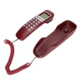 thumbnail image 1 of Corded Phone, Wired Landline LCD Screen Clear Keys Flash Function Calendar Display  for Home Red,White,Black, 1 of 7