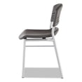 thumbnail image 4 of Iceberg CaféWorks Chair Blow Molded Polyethylene Graphite/Silver 2/Carton 64517, 4 of 5