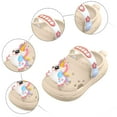 thumbnail image 6 of Hessimy Children Slippers Cute Cartoon Beach Slippers for Kids Non Slip Boys Girls Summer Shoes with Slides Sandals Outdoor Beach Pool Show cute slippers(White,5), 6 of 6