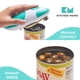 thumbnail image 3 of Kitchen Mama Auto Abrelatas eléctrico: abre tus latas con un simple botón – automático, manos libres, borde liso, seguro para alimentos, funciona con pilas, sí puedes (verde azulado), 3 of 5