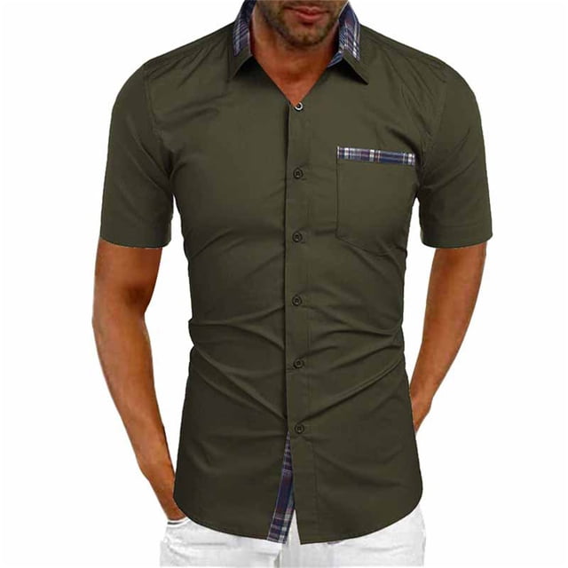 SAYOO Camisas casuales de verano para hombres SAYOO moda