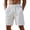 ☪242-White, variant on Mens Striped Stretch Waist Drawstring Pocket Casual Linen Shorts for Summer Beach Vacation Resort Cruise Ship Hot Humid Weather Poolside Bar