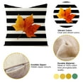 thumbnail image 5 of 1 Pack Fall Pillow Covers Autumn Harvest Theme Pumpkin Maple Leaves Pattern Throw Pillow Covers Cotton Linen Thanksgiving Greetings Cushion Cover Rustic Farmhouse Pillowcase 18"x18", 5 of 8