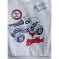 thumbnail image 4 of Monster Jam Baby Boys' Front Back Graphic Sweatshirt and Joggers, 2-Piece, Sizes 0/3M-24M, 4 of 5