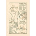 thumbnail image 2 of Baedeker 17x24 White Modern Wood Framed Museum Art Print Titled - San Canzian dIsonzo Italy Slovenia Europe, 2 of 4