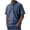 Navy shirt for men #4, variant on SeCaotees Men's Short‑Sleeve Henley Polo Shirt Partial Button Placket Soft Knit Fabric Relaxed Fit Curved Hem For Leisure Vacation Daily Wear Tops Army Green,L