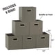 thumbnail image 2 of Set de 6 cubos plegables para almacenamiento Household Essentials, color gris, 2 of 5