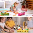 thumbnail image 2 of Colorful Pencil Organizer, Space-Saving Design, Strong and Durable Plastic, For Classroom, Office Desk, Small Desk, And Toy Storage, 12-Piece Set, Elegant Design, 2 of 5