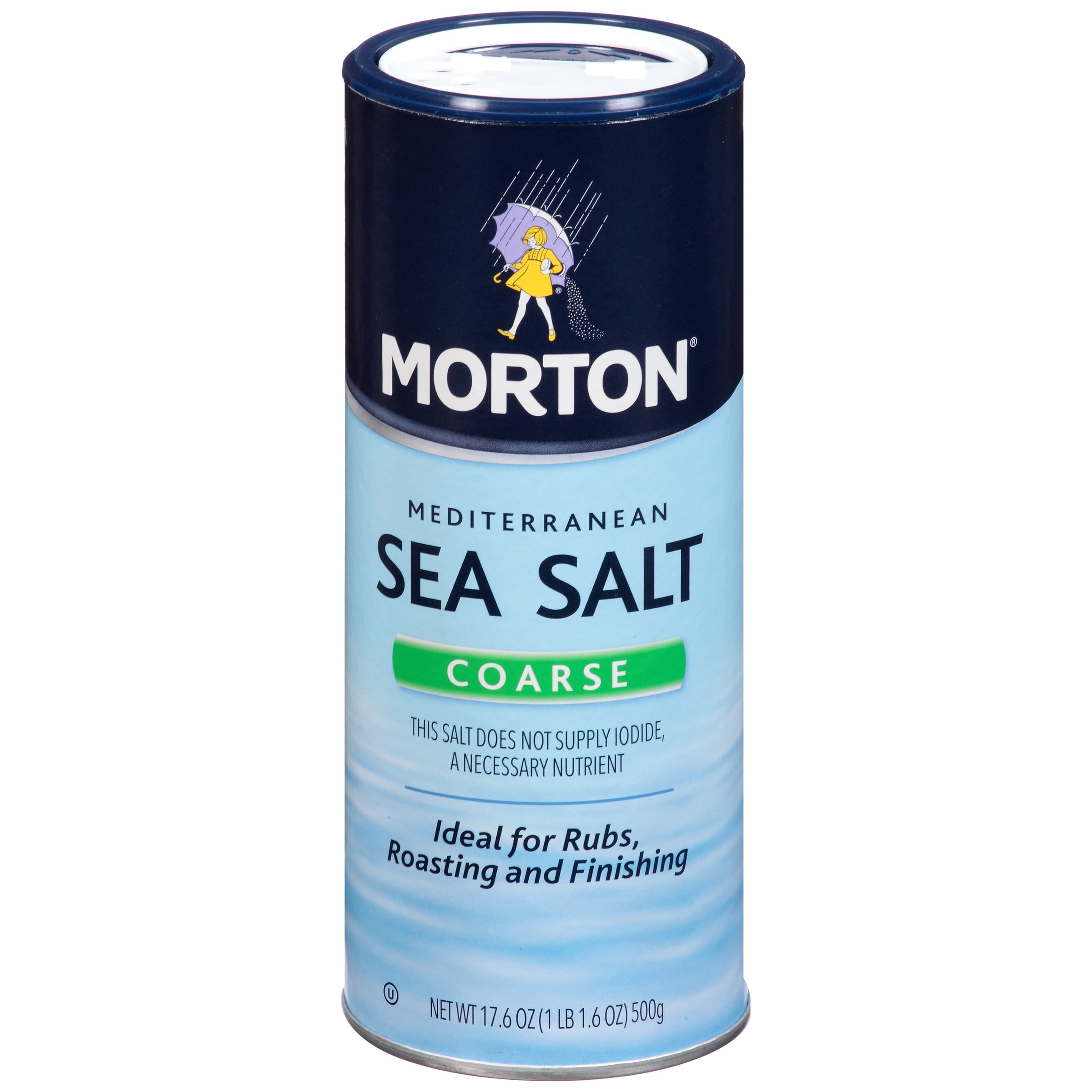 Morton Coarse Sea Salt, 17.6 oz by Morton Salt, Inc.
