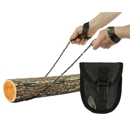 Wealers Pocket Chainsaw, Hand Saw Tool is Best for Survival Gear - Camping - Hunting or any Home Owner. Replaces a Pruning or Pole Saw (Army