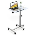 thumbnail image 1 of Gymax Height Adjustable Mobile Laptop Desk Standing Desk on Wheels Tilting Tabletop, 1 of 10