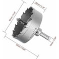thumbnail image 4 of Broca de metal para corte de precisión, 5 mm de espesor, 80 mm, broca de sierra de corona de carburo TCT para láminas de acero inoxidable de 0,5 a 3 mm, 4 of 4