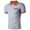 v#29Grey131, variant on Rggeeun Men'S T-Shirt Solid Color With Front Stripes Pattern Henley Buttons Short Sleeve Collar Knit For Beach Lounging Casual Tops,Black,L