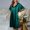Green, variant on Solid Color Female Ice Silk Nightdress Summer Short Sleeve Women's Gown Silk Robe Short Bathrobe Women's Towel Material Thin Womens Robe Long Robe under 20 Womens Robe 3x-4x Silk plus Size Robes for