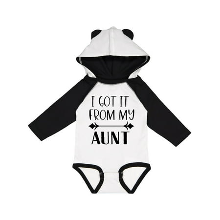 

Inktastic I Got It From My Aunt Gift Baby Boy or Baby Girl Long Sleeve Bodysuit