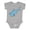 AC-Heather Grey, variant on Cute Hammerhead Shark Boys or Girls Baby Bodysuit