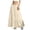 Beige, variant on Women's Long Maxi Skirt 2026 Boho Flowy Flared Ruffle Skirts Beach Vacation Going Out Outfits (Green, M)