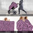 thumbnail image 6 of Car Seat Cover Baby - pink lilac Leopard Breathable Infant Car Seat Cover for Baby Carseat, Lightweight Comfort Baby Essentials Must Haves Newborn Stuff for Girl Boy, 6 of 7