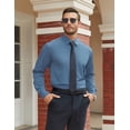 thumbnail image 5 of COOFANDY Men's Long Sleeve Dress Shirts Stretch Casual Button Down Shirts Solid Formal Shirt, 5 of 7