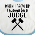 thumbnail image 4 of Inktastic Future Judge Gavel Job Gift Boys or Girls Baby Bib, 4 of 4