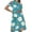 Style 15, variant on GERsome Summer Dresses for Girls Cute Floral Print Crewneck T-shirt Dresses Loose Short Sleeve Beach Party Sundress Size 4-14 Years