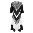 thumbnail image 4 of QJUHUNG Dégagement Femmes Casual Col Rond Imprimé Été Poches à Manches Courtes Robe, 4 of 6