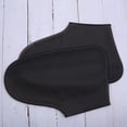 thumbnail image 4 of 1 par de fundas para zapatos de lluvia unisex para adultos, color negro, para exteriores, totalmente impermeables, transparentes, antideslizantes y a prueba de polvo, talla XL, 4 of 5