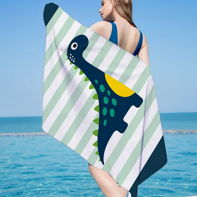 Rbaofujie Large Beach TowelMicrofiber Beach Towel Super Lightweight Colorful Bath Towel Sandproof Beach Blanket Multi-Purpose Towel for Travel Swimming Pool 30x60 Inch Quick Dry Towel