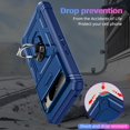 thumbnail image 4 of Design for Google Pixel 8 Pro Phone Case with Screen Protector Ring Holder Kickstand Heavy Duty Rugged Shockproof Military Grade Bumper Protective Cover for Women Men Girls 6.7 inch Blue, 4 of 14
