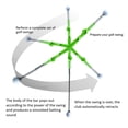 thumbnail image 4 of Golf Swing Practice Stick Telescopic Swing Trainer Aid Tool Golf Posture Corrector Exercise Supplies Red, 4 of 5