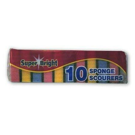 Super Bright 10 Kitchen Sponge Scourers