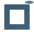 thumbnail image 2 of Steel Blue Acid Free 7x7 Square Picture Frame Mat with White Core Bevel Cut for 5x5 Pictures - Fits, 2 of 3