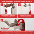 thumbnail image 4 of Cerradura de puerta Addalock The Original Portable, paquete de 2, 4 of 6