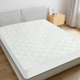 thumbnail image 5 of Full Size Mattress Protector Pad Waterproof Quilted, Breathable & Cooling Full Mattresses Pad Cover Fitted for Double Bed with Deep Pocket Up to 14", (White), 5 of 7