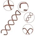 thumbnail image 3 of LQQBOX 1.97" Spiral Hair Pin Twist Barrette Spin Pins Non-Scratch Round Tips Twist Screw Hair Pin for Women Bun Hair Style DIY(Brown, Set of 50), 3 of 7