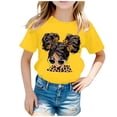 thumbnail image 1 of Ensemble de Pyjama 3 T-Shirts pour Filles Shorts Enfants Filles Mignon Mode Imprimé Col Rond Manches Courtes Tee-Shirt Décontracté d'Été, 1 of 5
