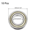 thumbnail image 2 of 6003-ZZ Deep Groove Ball Bearings, Chrome Steel Z2 Double Metal Shielded Bearing 17x35x10mm, 10 Pack, 2 of 5