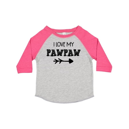

Inktastic I Love My Pawpaw with Arrow Gift Toddler Boy or Toddler Girl T-Shirt