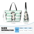 thumbnail image 4 of Balery Cute Raccoon Beach Travel Bag - Water-Resistant, Large Capacity Lightweight Tote with 7 Pockets for Women and Men - Perfect for Beach, Pool, Gym, and Travel, 4 of 7