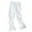 White, variant on Admvng Beach Pants for Women Solid High Waisted Wide Leg Straight Baggy Trousers with Pocket M-3XL