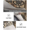 thumbnail image 5 of Wooden Plank Entryway Runner Rug 2x4ft,Rustic Farmhouse Brown Black Barn Door Washable Woven Living Room Hallway Bedroom Kitchen Carpet with Tassels,Indoor Outdoor Throw Door Mat for Entryway, 5 of 5