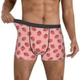 thumbnail image 2 of Kdxio Men's Boxer Briefs with Strawberries Print - Comfortable and Breathable Underwear for Everyday Wear, 2 of 7