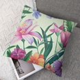 thumbnail image 7 of nygtbtfer Pillow Set of 2 Colorful Flower Outdoor Decorative Throw Pillow Covers Pillowcases Cushion Covers for Couch Bed Sofa Chair Decor White, 7 of 7