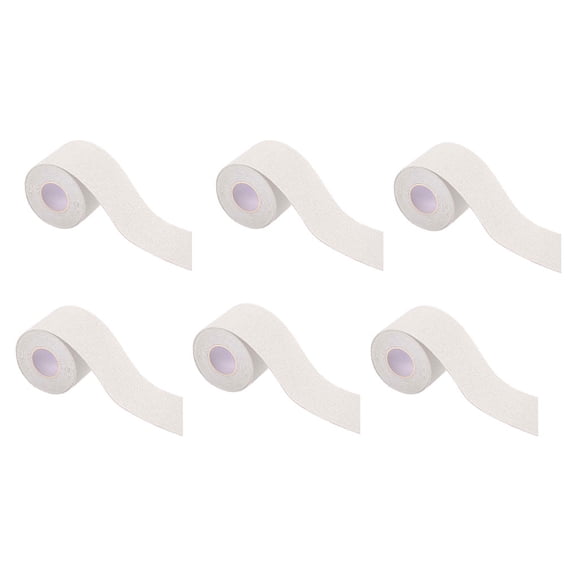 Toystoory Cinta de kinesiología de aplicación amplia de 6 rollos para parche muscular fácil protección de tobillos parche muscular blanco 3,8 Type2 NO2