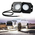 thumbnail image 2 of koolsoo Car LED Rock Lights White Light 4 Pod Waterproof Bluetooth Controller Wheel Well, 2 of 9