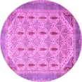 thumbnail image 1 of Ahgly Company Indoor Round Abstract Purple Modern Area Rugs, 7' Round, 1 of 4